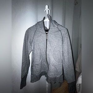 Lululemon Gray Zip-Up Scuba